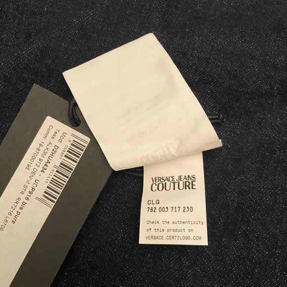 Authentic Versace Couture jean dress, size 4-6 US - Picture 12 of 13